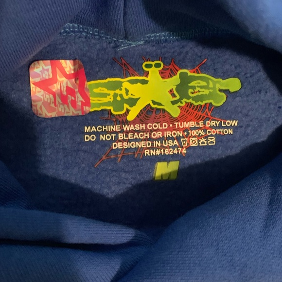 Blue tc spider hoodie - Picture 2 of 3